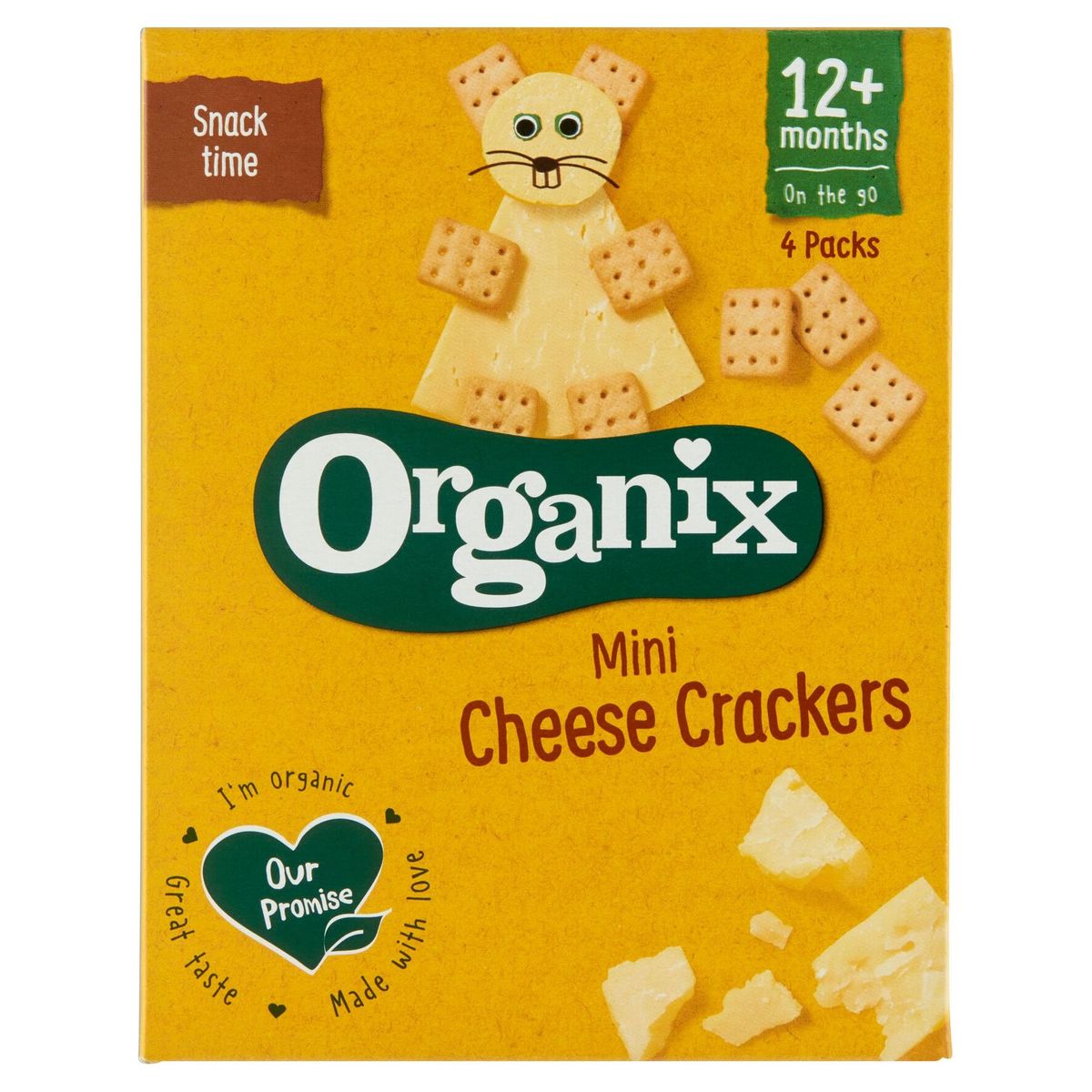 Organix Mini Cheese Crackers 12+ Maanden 4 x 20 g
