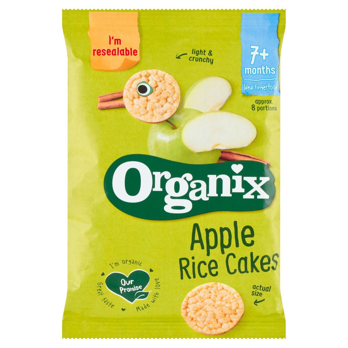 Organix Apple Rice Cakes 7+ Maanden 50 g