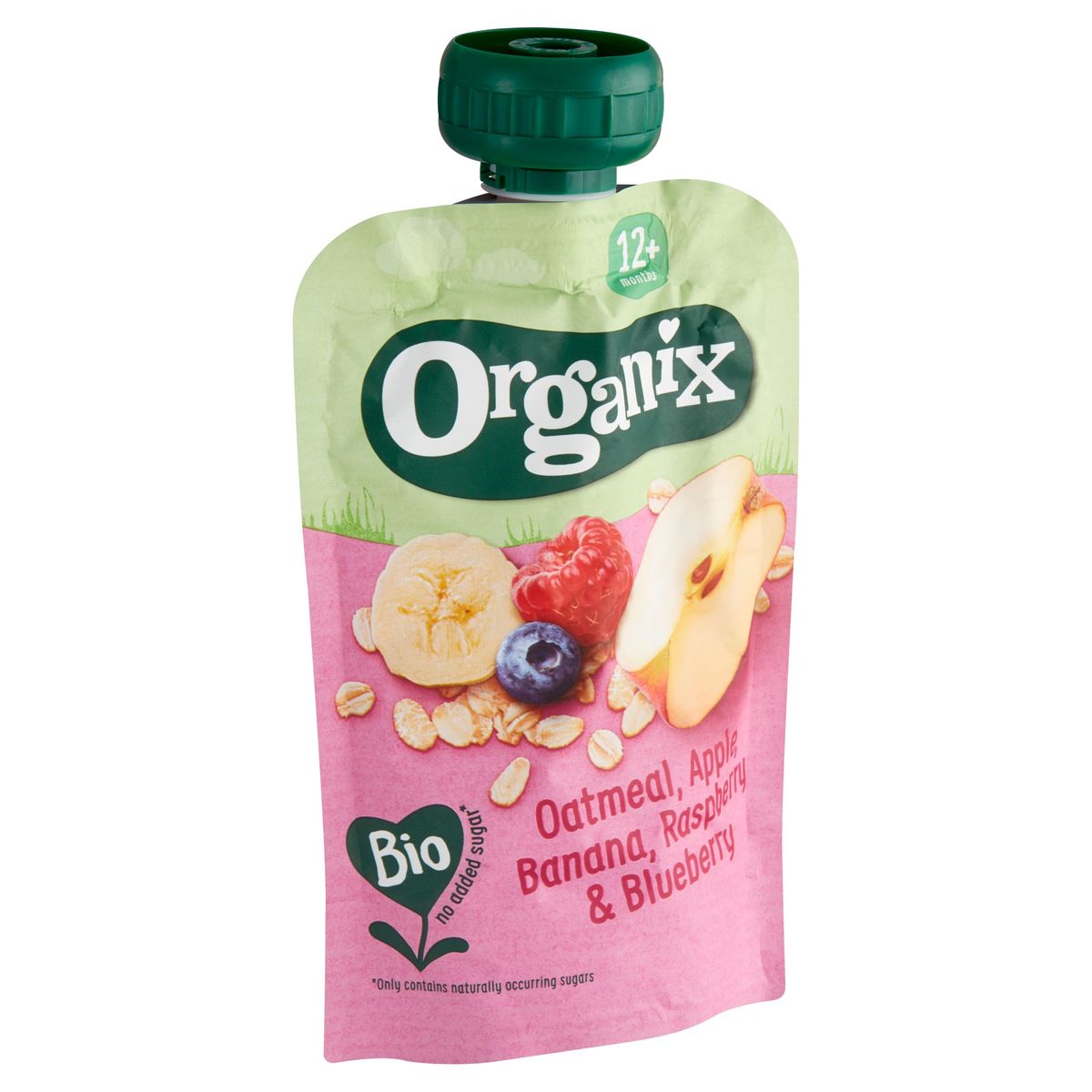 Organix Bio Oatmeal, Apple, Banana, Raspberry & Blueberry 12M+ 100 g