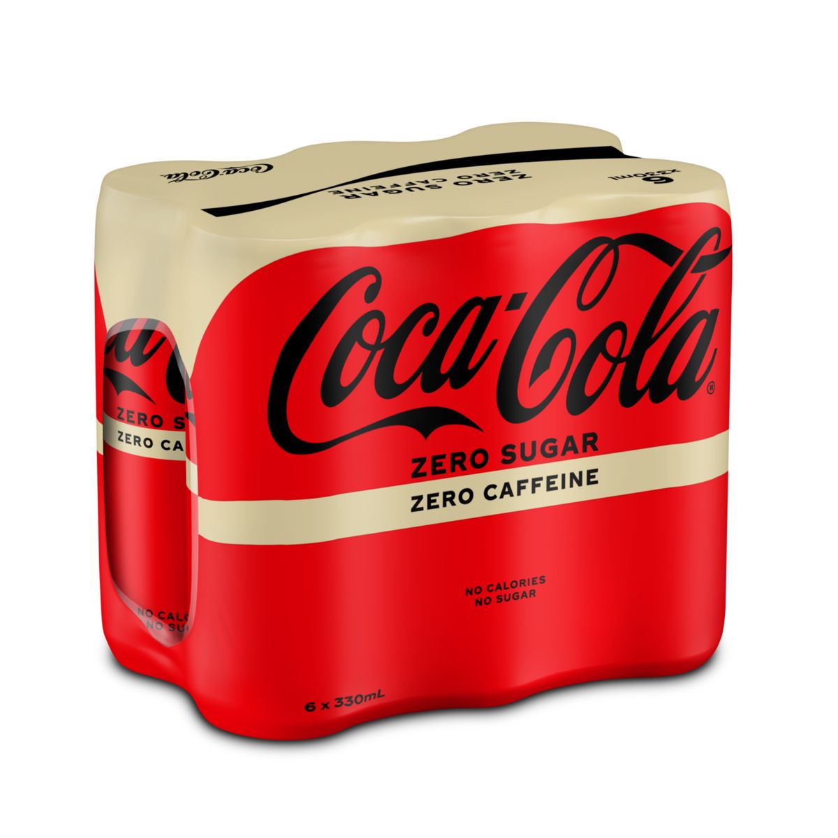 Coca-Cola Zero No Caffeine Coke Soft drink Canette 6 x 330 ml
