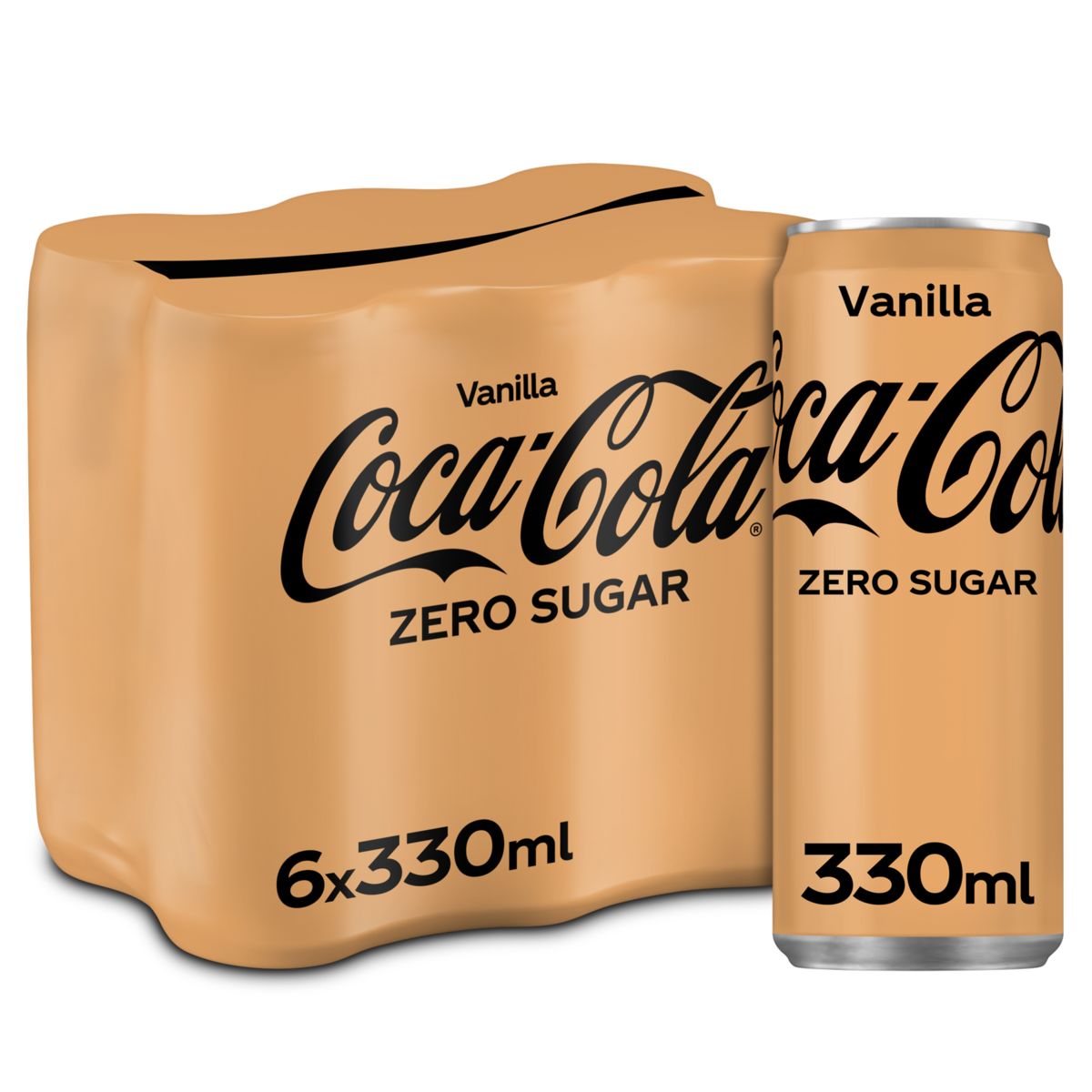 Coca-Cola Zero Vanilla Coke Soft drink Blik 6 x 330 ml