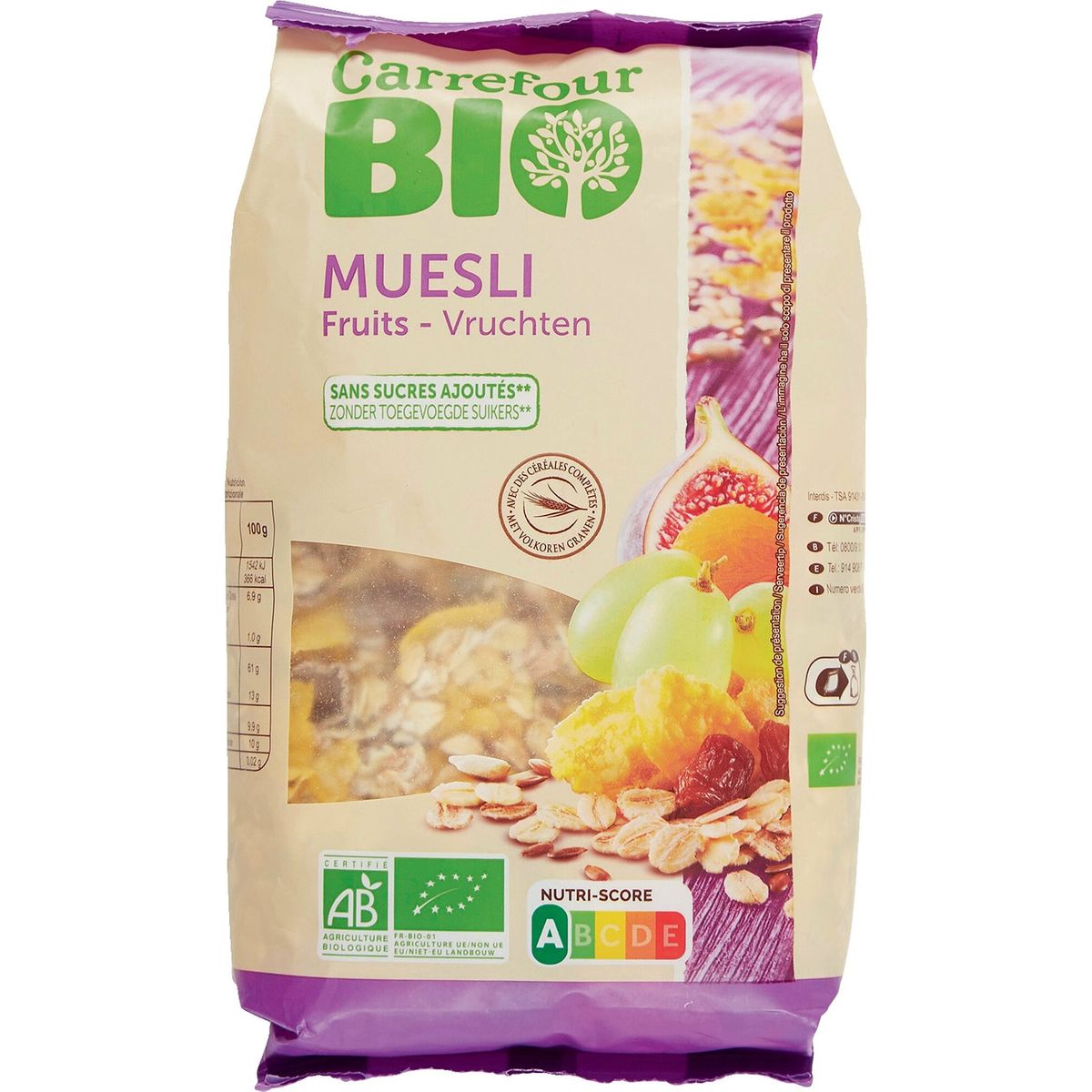 Carrefour Bio Muesli Fruits 375 g