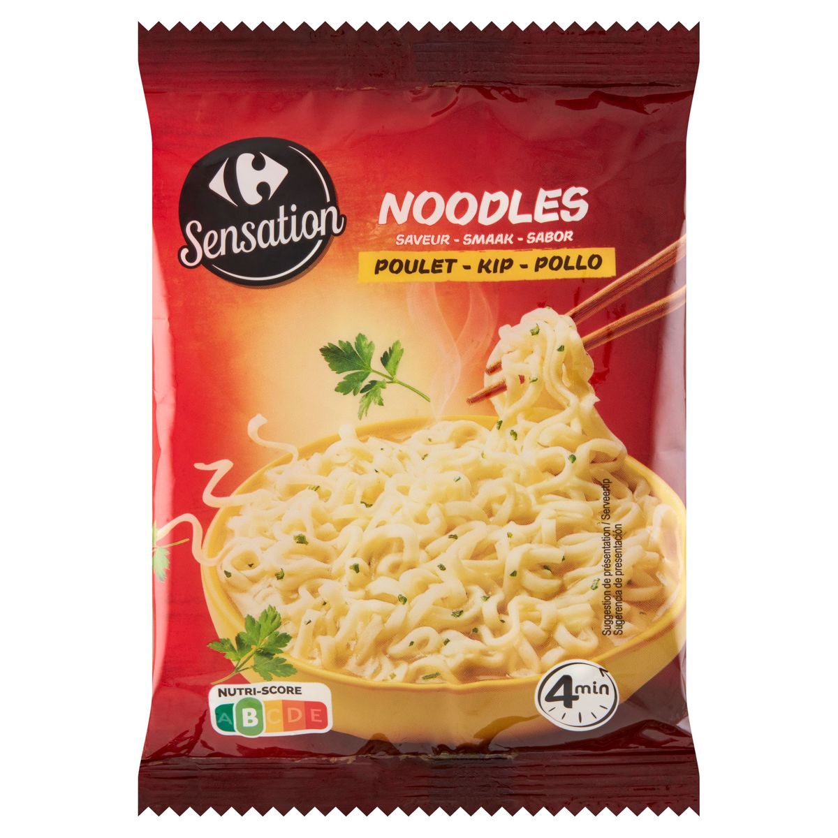 Carrefour Sensation Noodles Smaak Kip 85 g