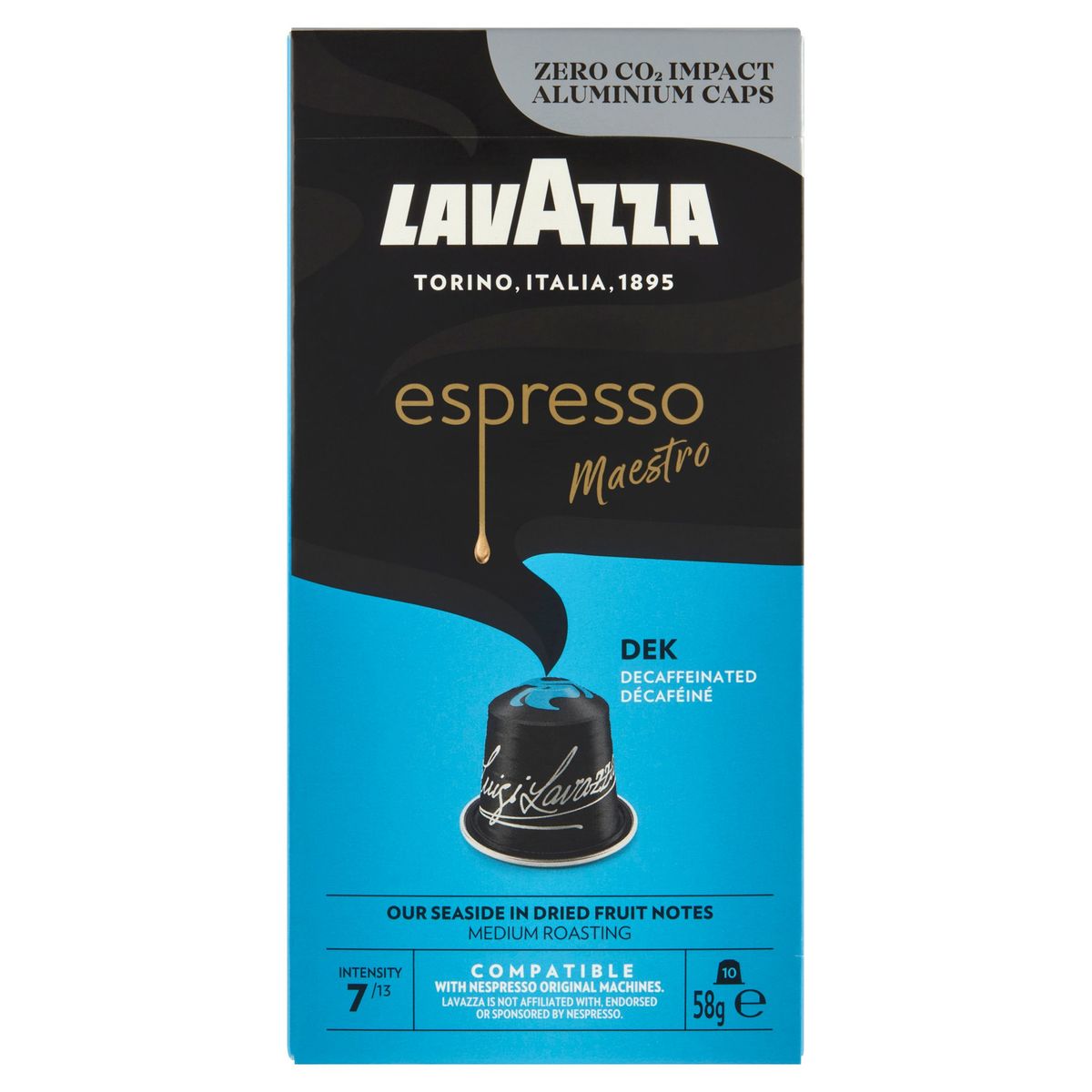 Lavazza Espresso Maestro Decafe Koffiecups 10 Stuks 58 g