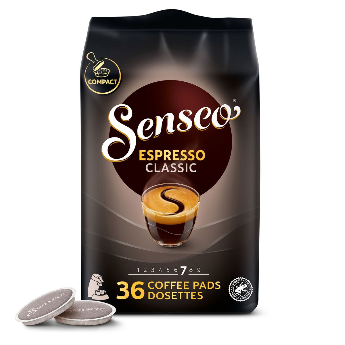 SENSEO® Espresso Café Dosettes Compostables* Classic 36 pièces