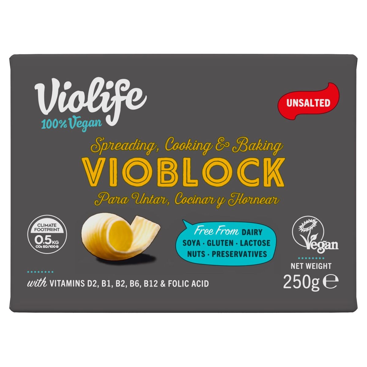 Violife Vioblock Non salé Vegan 250 g