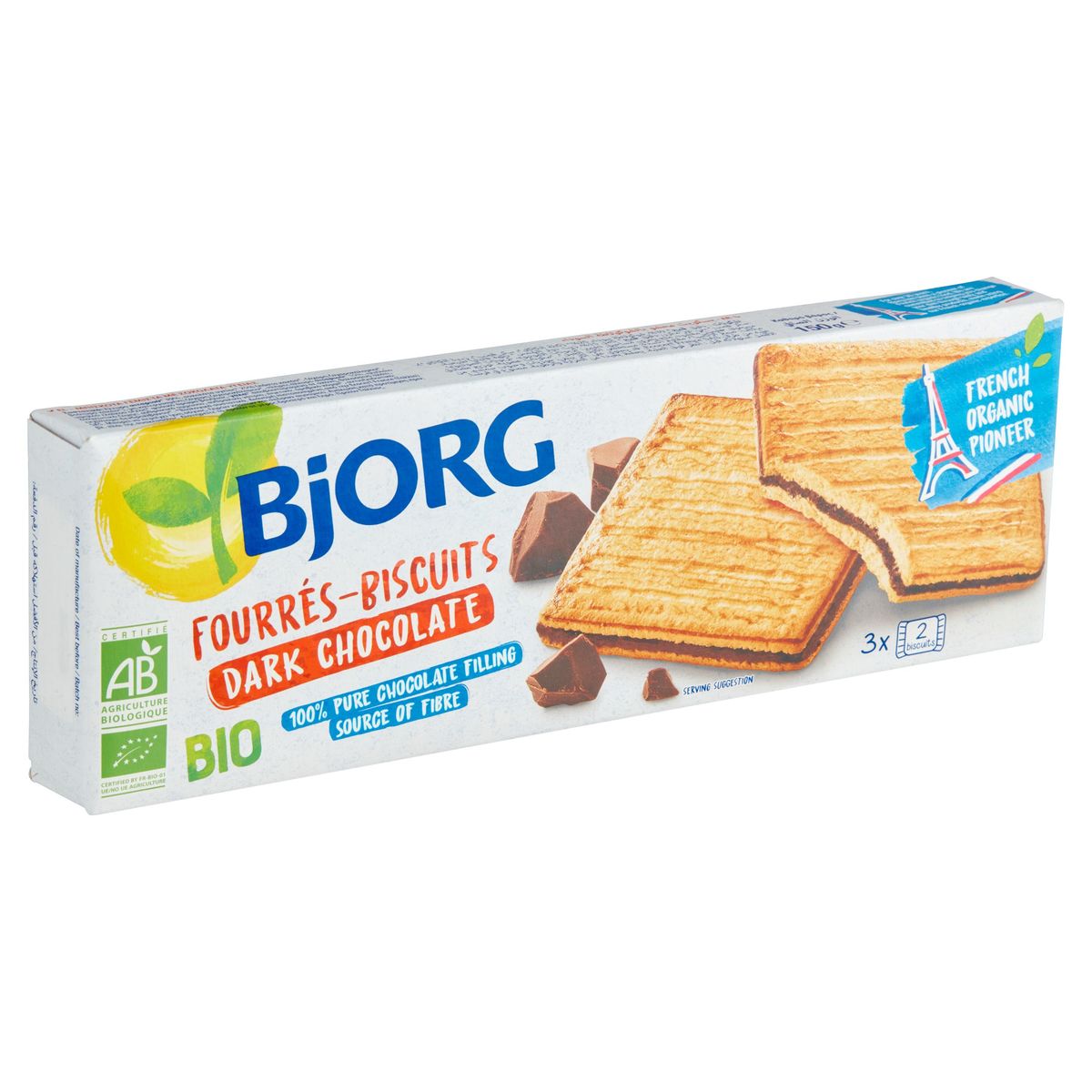 Bjorg Fourrés-Biscuits Dark Chocolate Bio 150 g