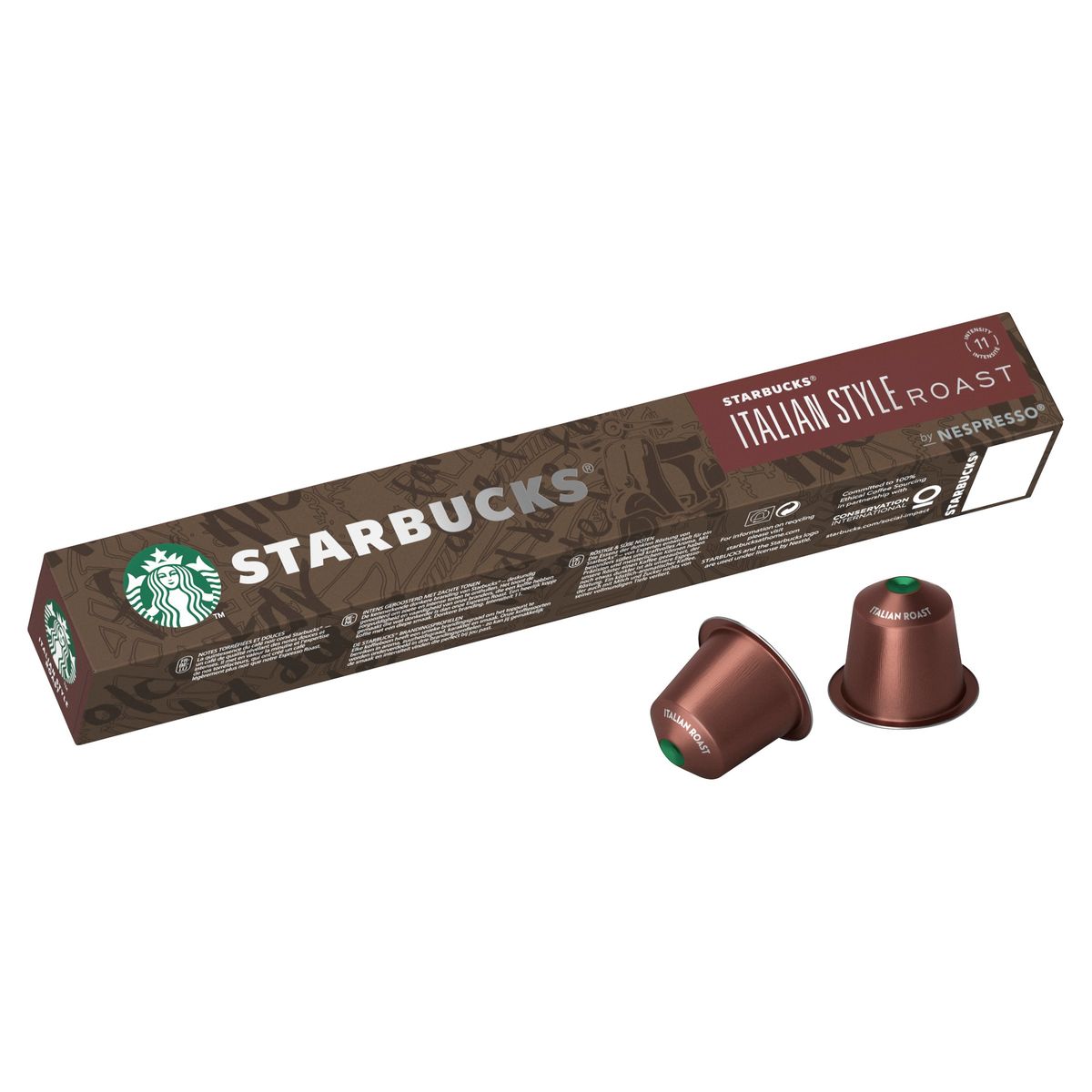 Starbucks by Nespresso Koffie Italian Style Roast 10Capsules 12x56g