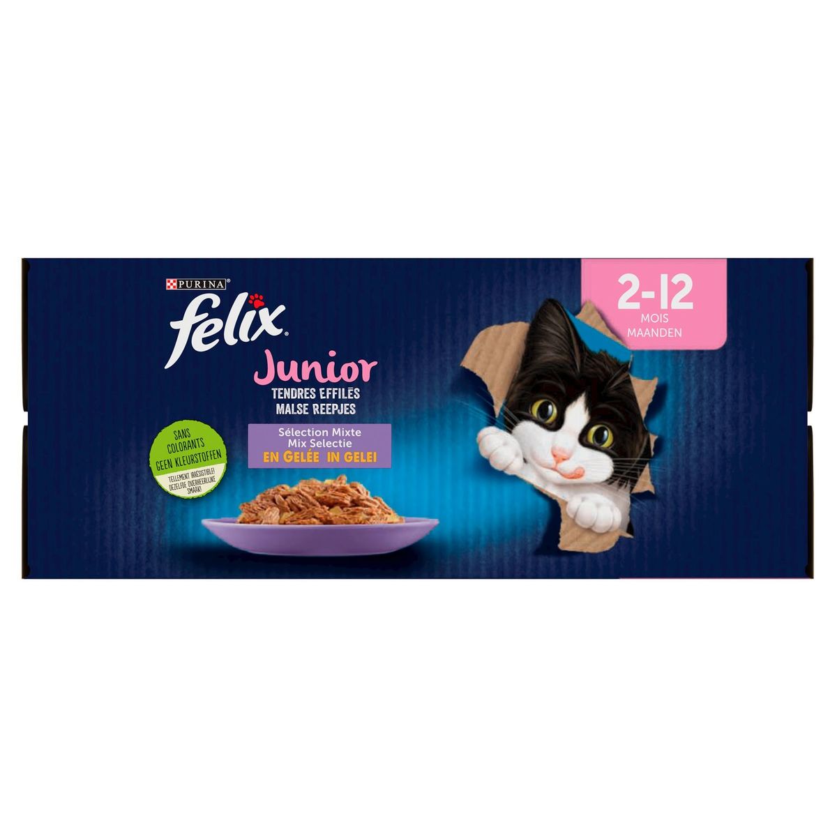 Felix Malse Reepjes Junior Mix Selectie in Gelei 12 x 85 g