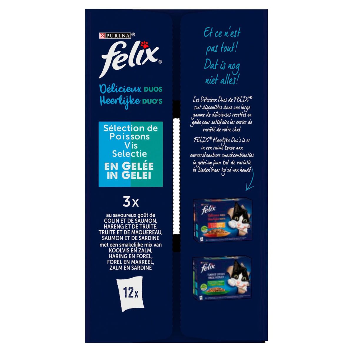 Felix Heerlijke Duo's Vis Selectie in Gelei 12 x 85 g