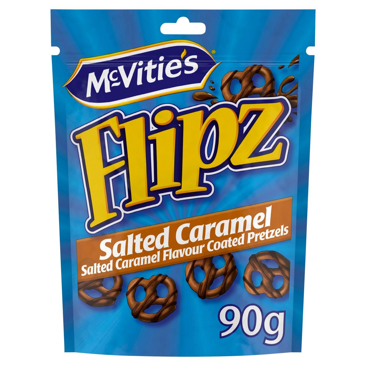 Flipz Salted Caramel Flavour Coated Pretzels 90 g Carrefour Site