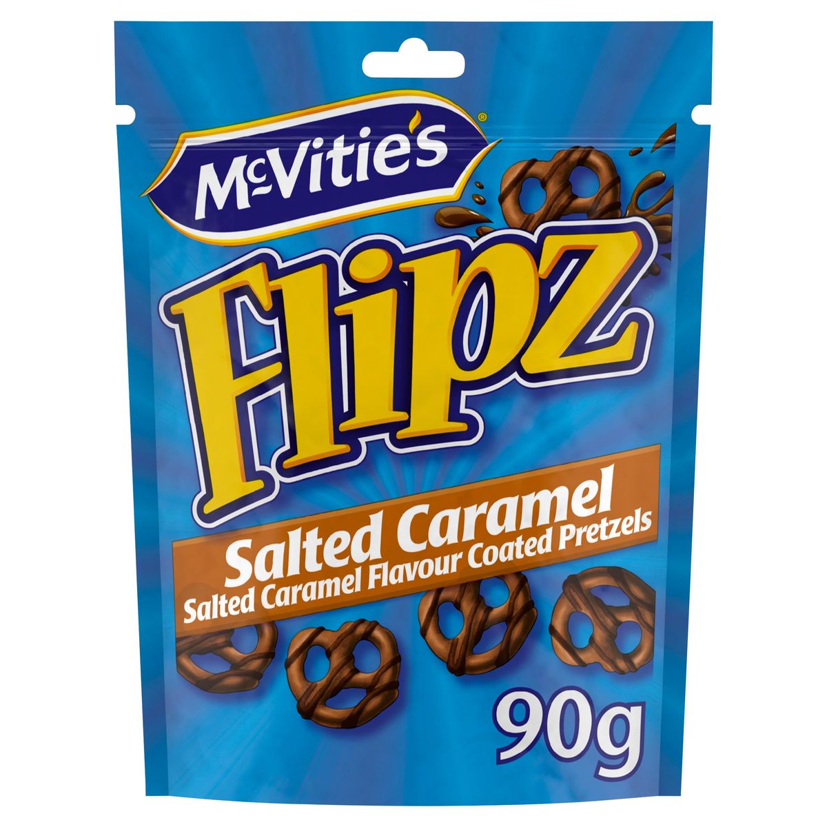 Bretzels caramel FLIPZ : le paquet de 90g à Prix Carrefour