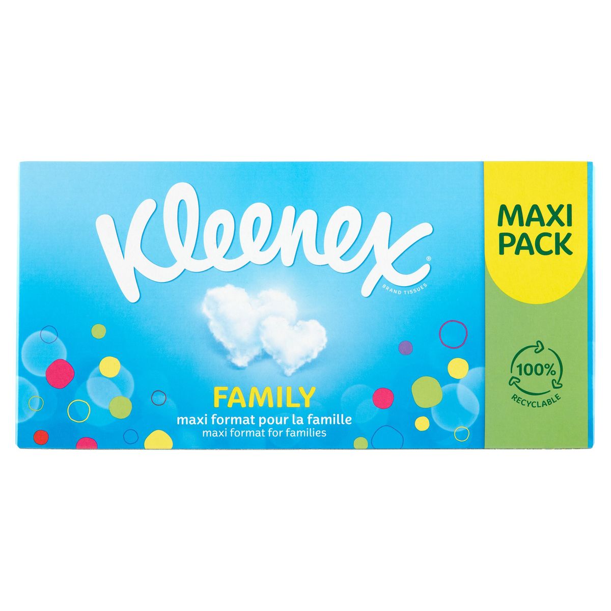 Kleenex Family Mouchoirs 2-Épaisseurs Maxi Pack 128 Pièces