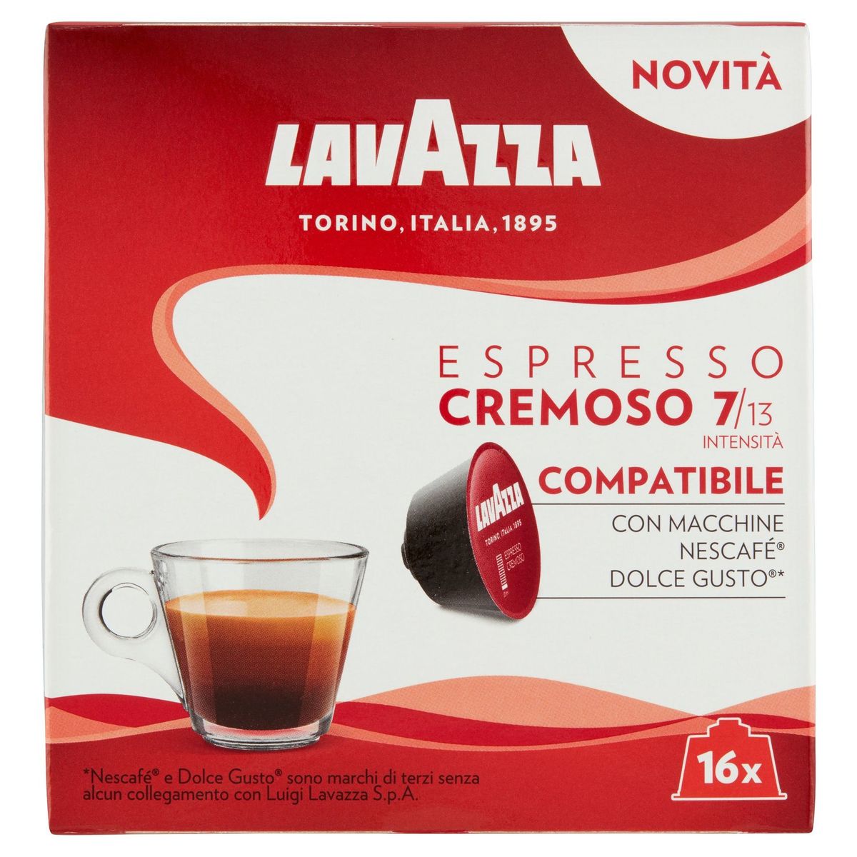 Lavazza Dolce Gusto Espresso Cremoso tasses à café 16 pièces