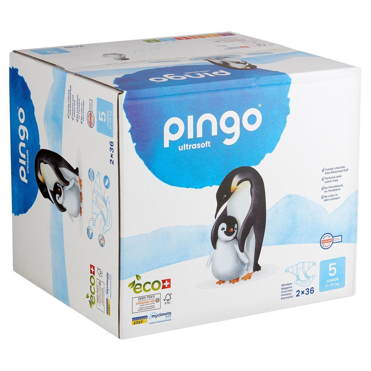 Pingo Ultrasoft 5 Junior 11-25 kg 2 x 36 Pièces