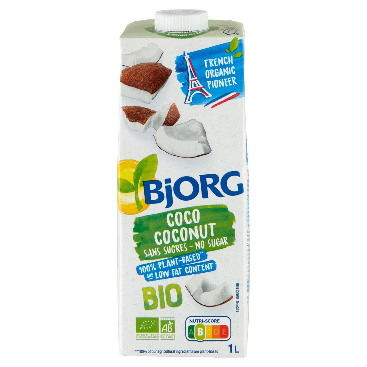 Bjorg Bio Kokos Drink Zonder Suiker 1 L