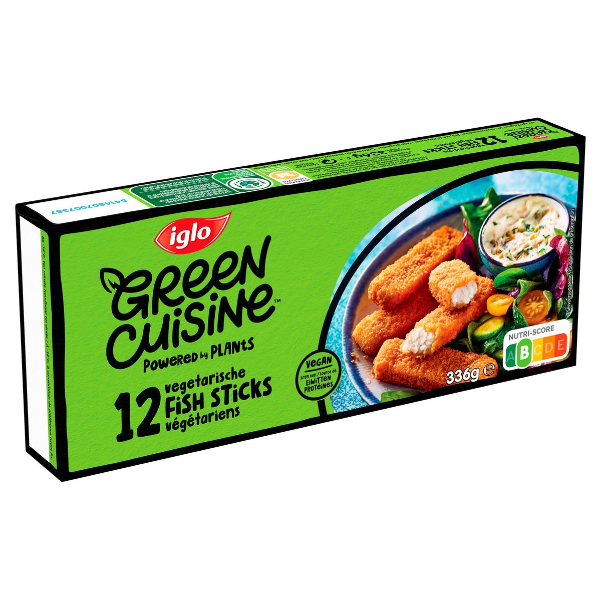 Iglo Green Cuisine Fish Sticks Végétariens x12 Pièces 336 g