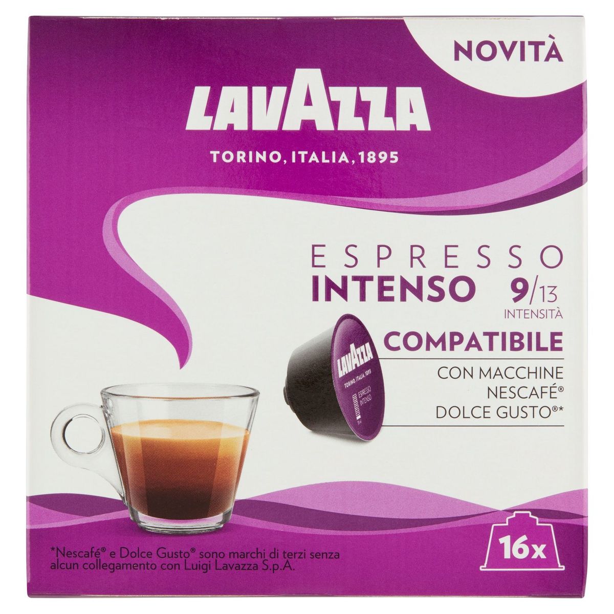 Lavazza Dolce Gusto Espresso Intenso tasses à café 16 pièces