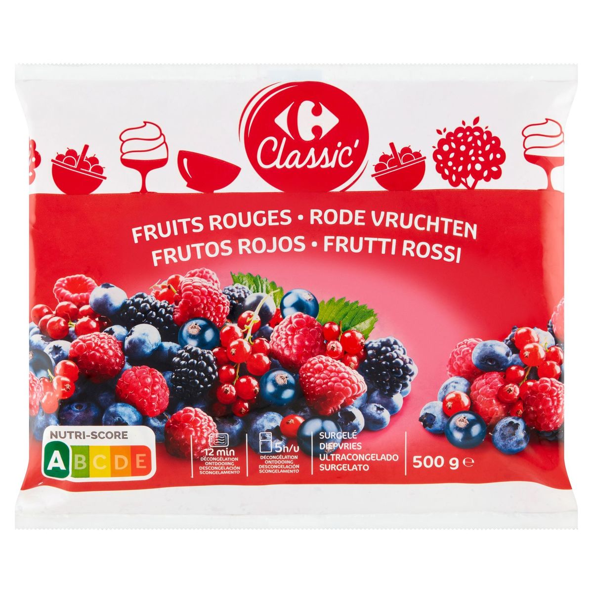 Carrefour Classic' Fruits Rouges 500 g