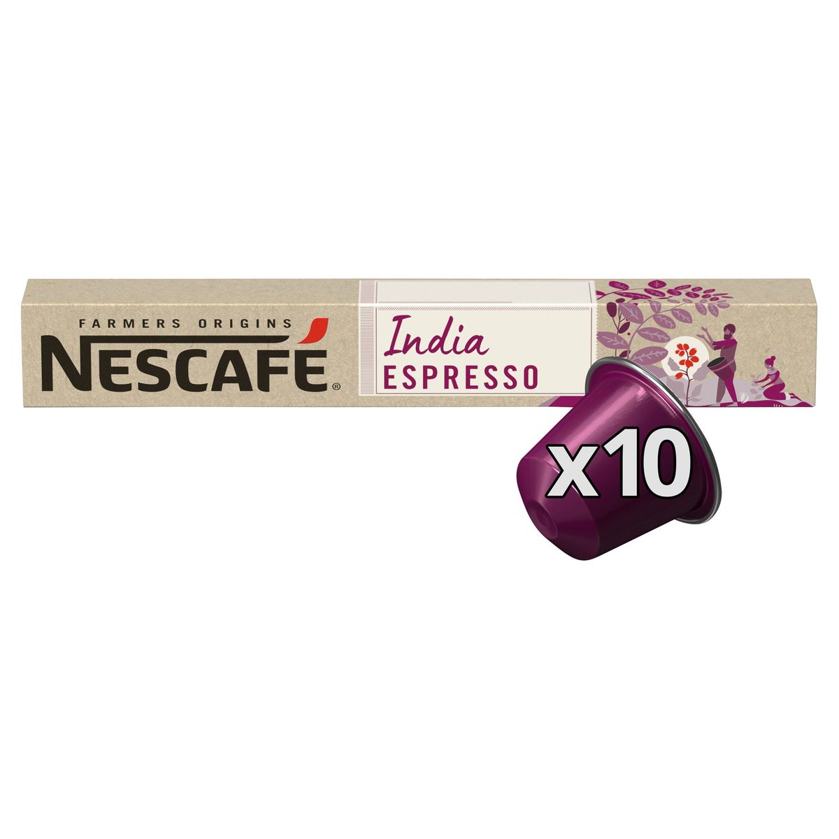NESCAFÉ FARMERS ORIGINS Café INDIA Espresso 10 Capsules