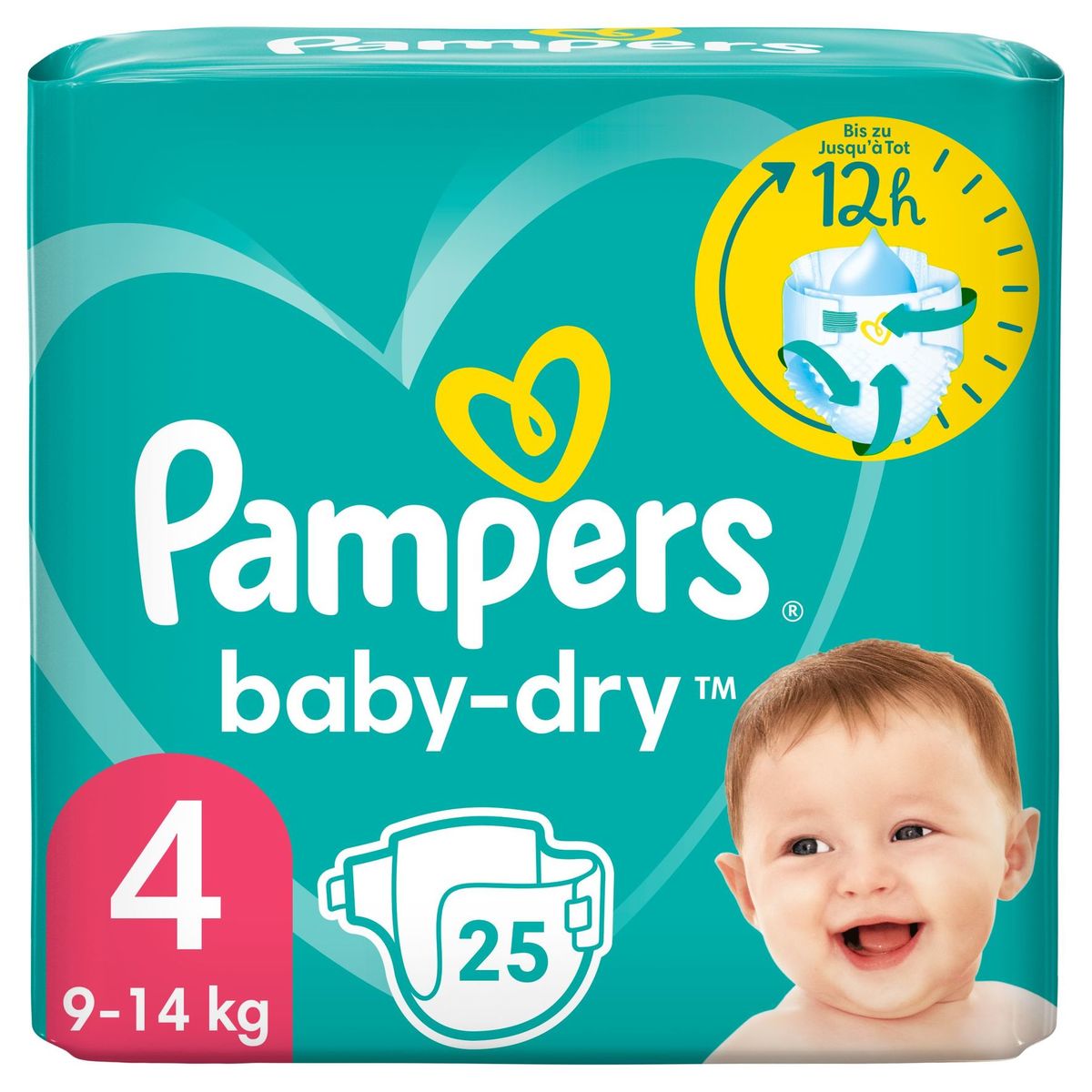 Amerika Misverstand strand Pampers Baby-Dry Maat 4, 25 Luiers | Carrefour Site