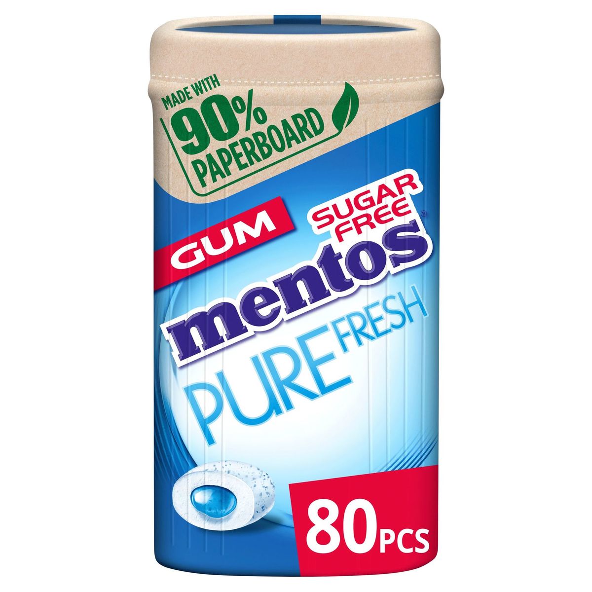Mentos Gum Pure Fresh Fresh Mint Value Pack 80 Stuks