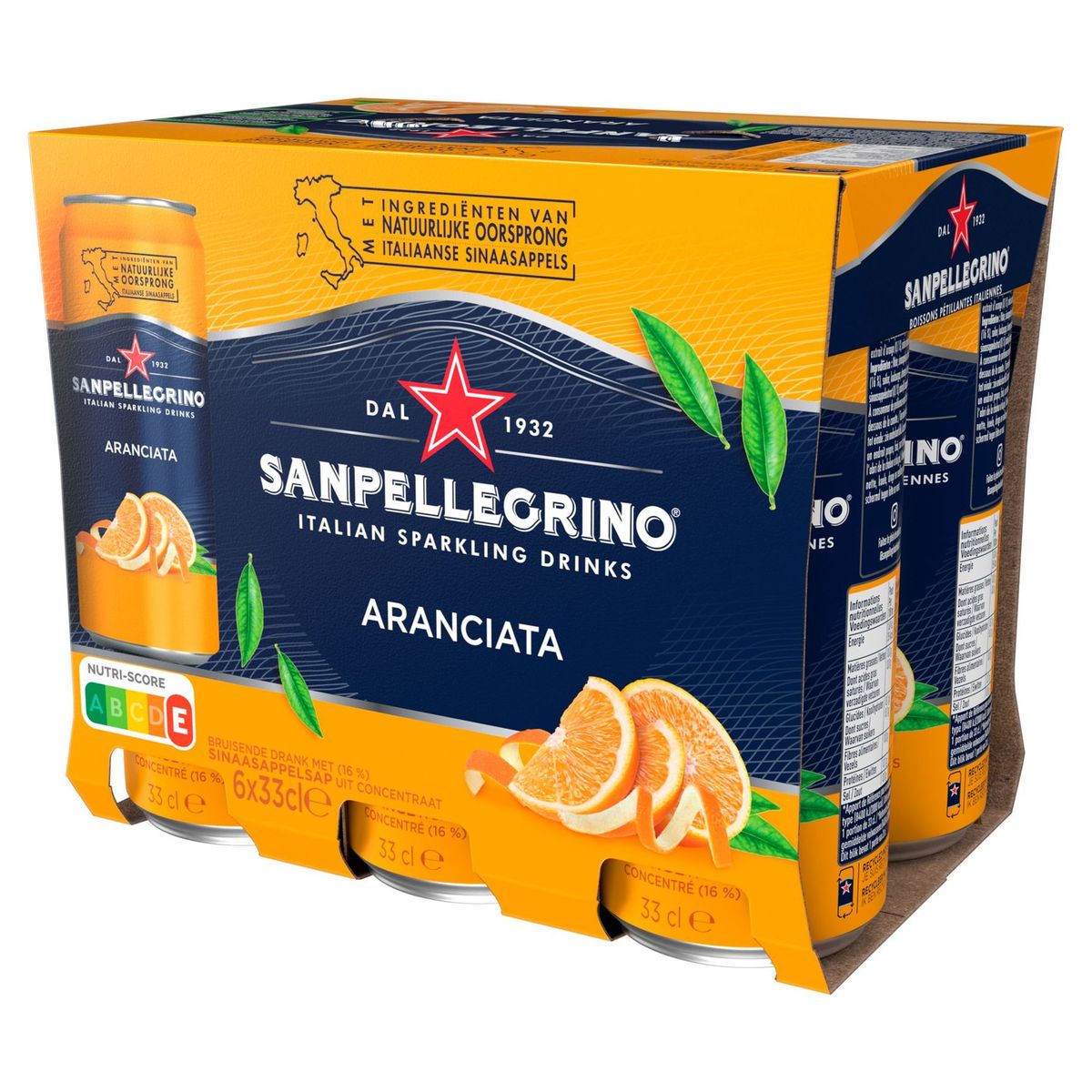 Sanpellegrino Limonade aranciata 6 x 33cl