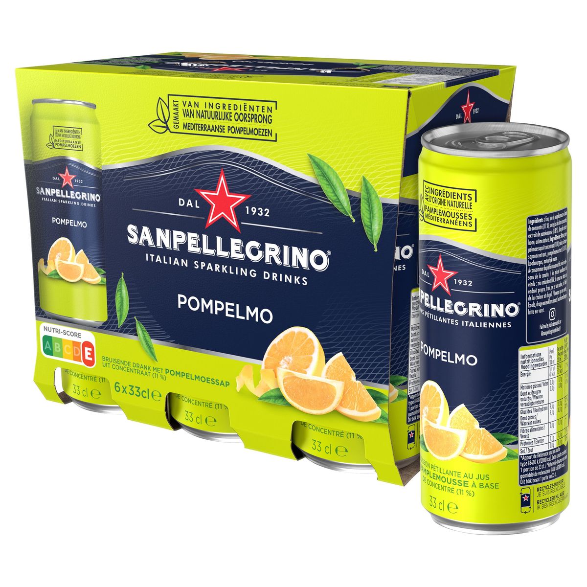 Sanpellegrino Limonade pompelmo 6 x 33cl