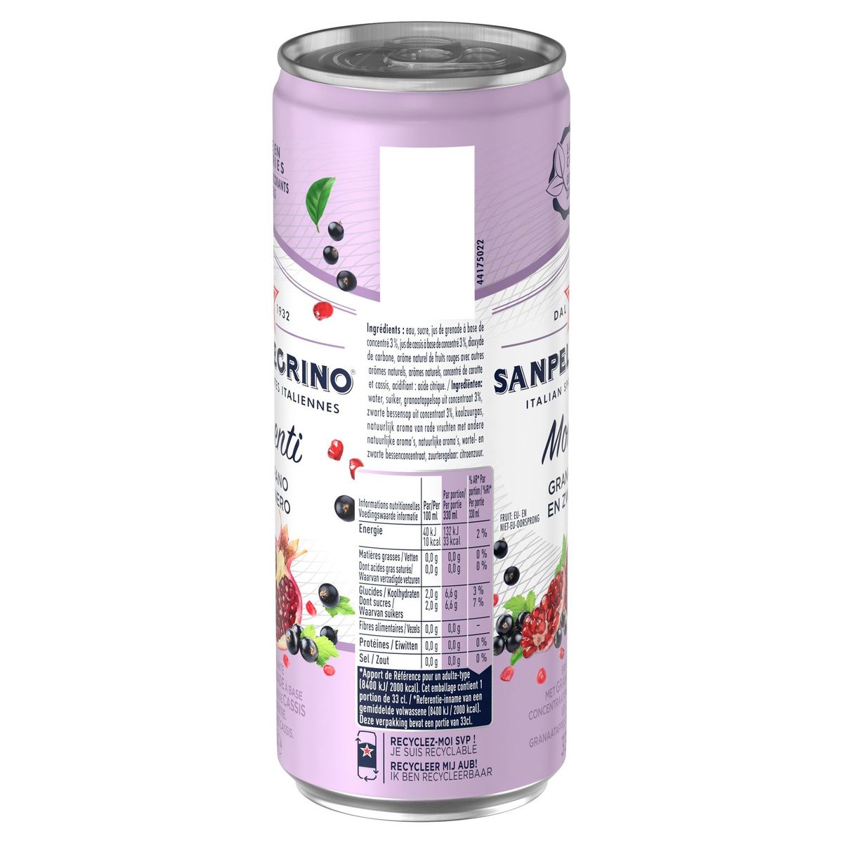Sanpellegrino Momenti granaatappel en zwarte bes 33cl