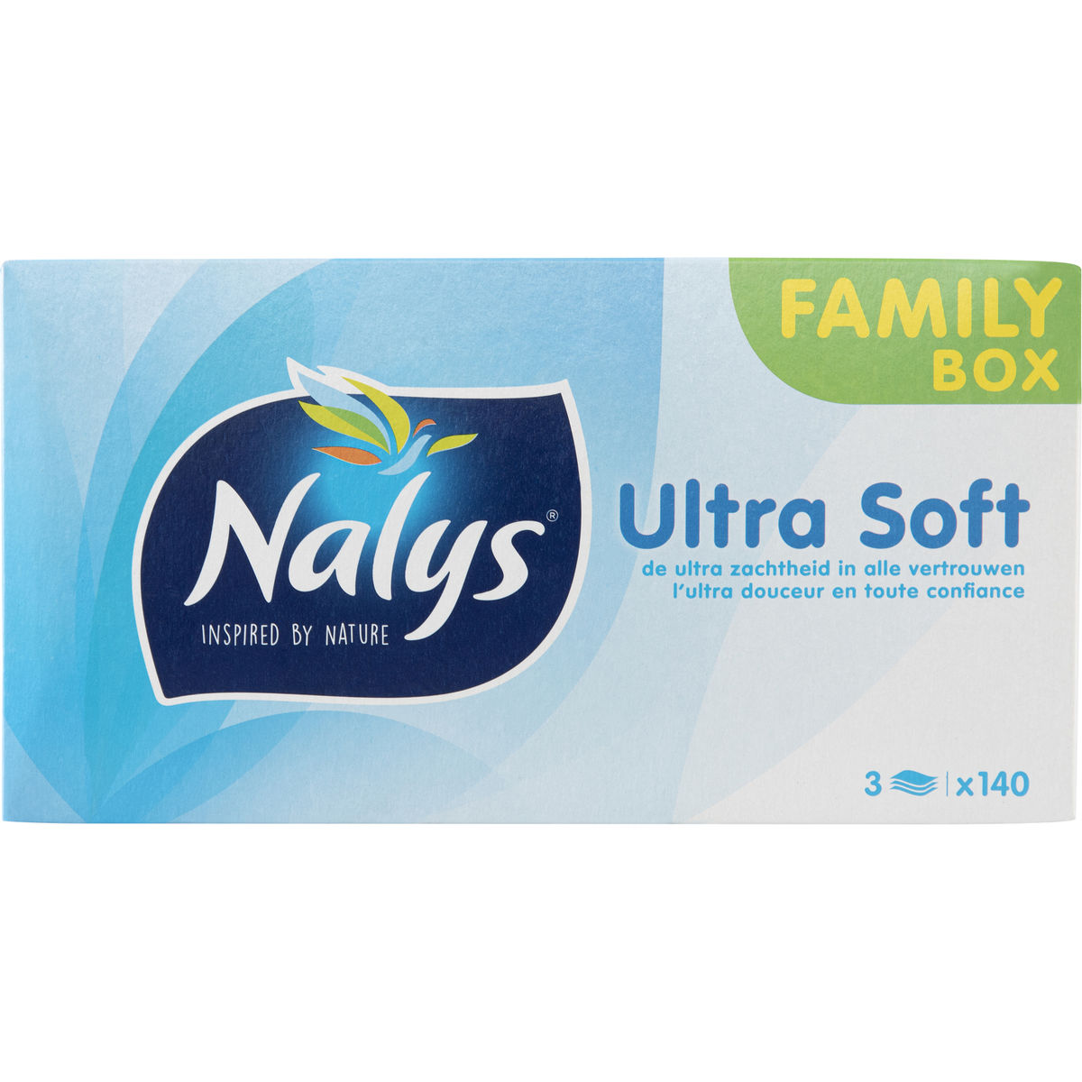 Nalys Ultra Soft Family Box 3 Épaisseurs 140 Pièces