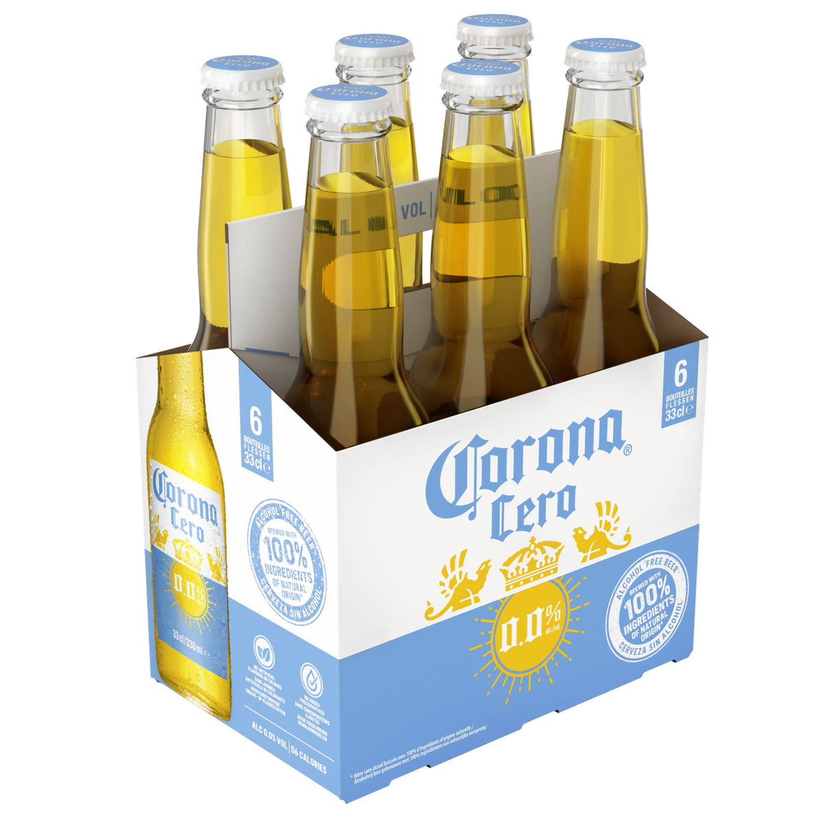 Corona Cero 0.0% Alc. Bouteilles 6 x 33 cl