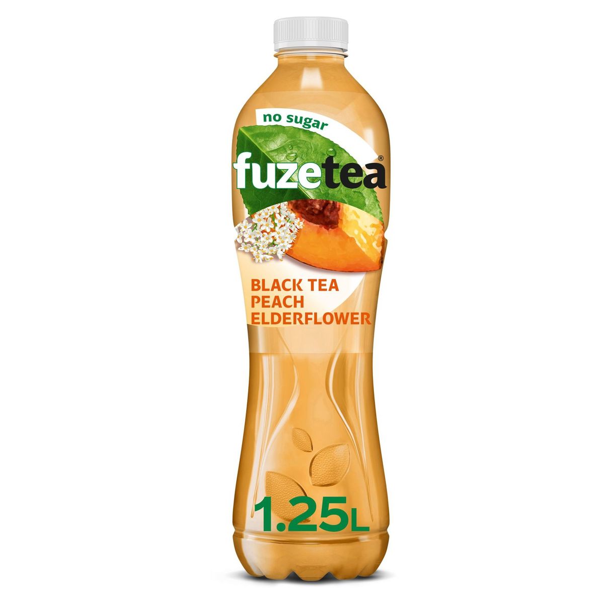 Fuze Tea Black Tea Peach Elderflower No Sugar Iced Tea 1250 ml