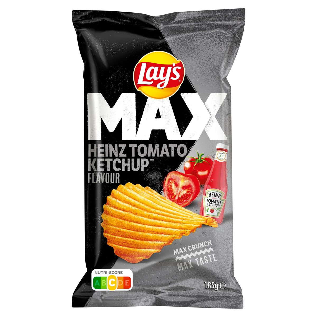 Lay's Max Ribbel Chips Heinz Tomaten Ketchup 185 gr