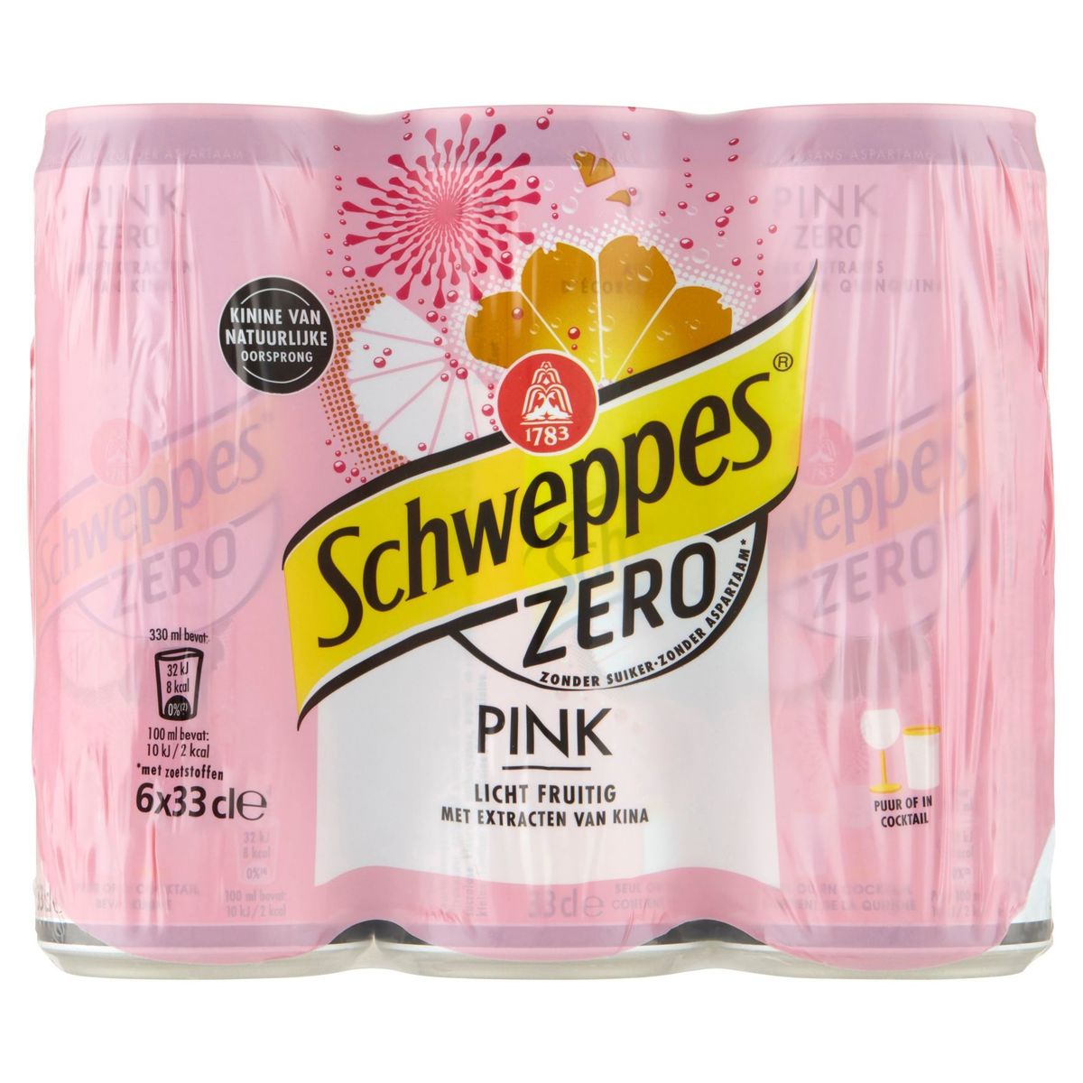 Schweppes Zero Pink 6 x 33 cl