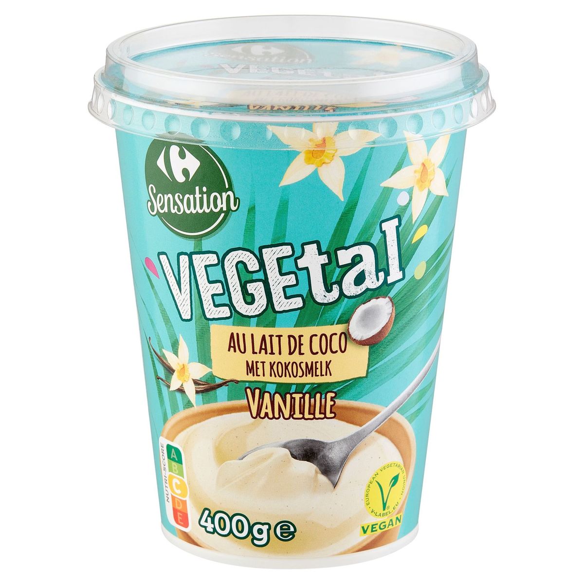Carrefour Sensation Vegetal Vanille au Lait de Coco 400 g