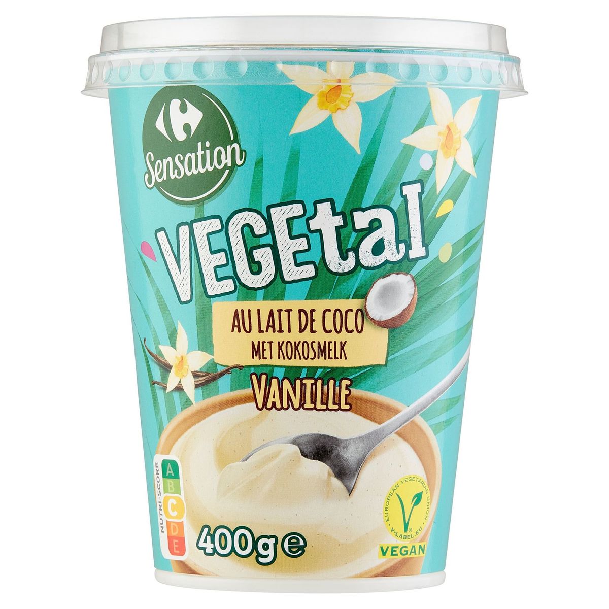 Carrefour Sensation Vegetal Vanille au Lait de Coco 400 g