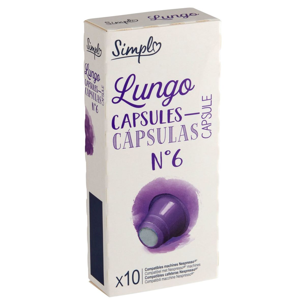 Simpl Lungo Capsules N° 6 10 Capsules 50 g