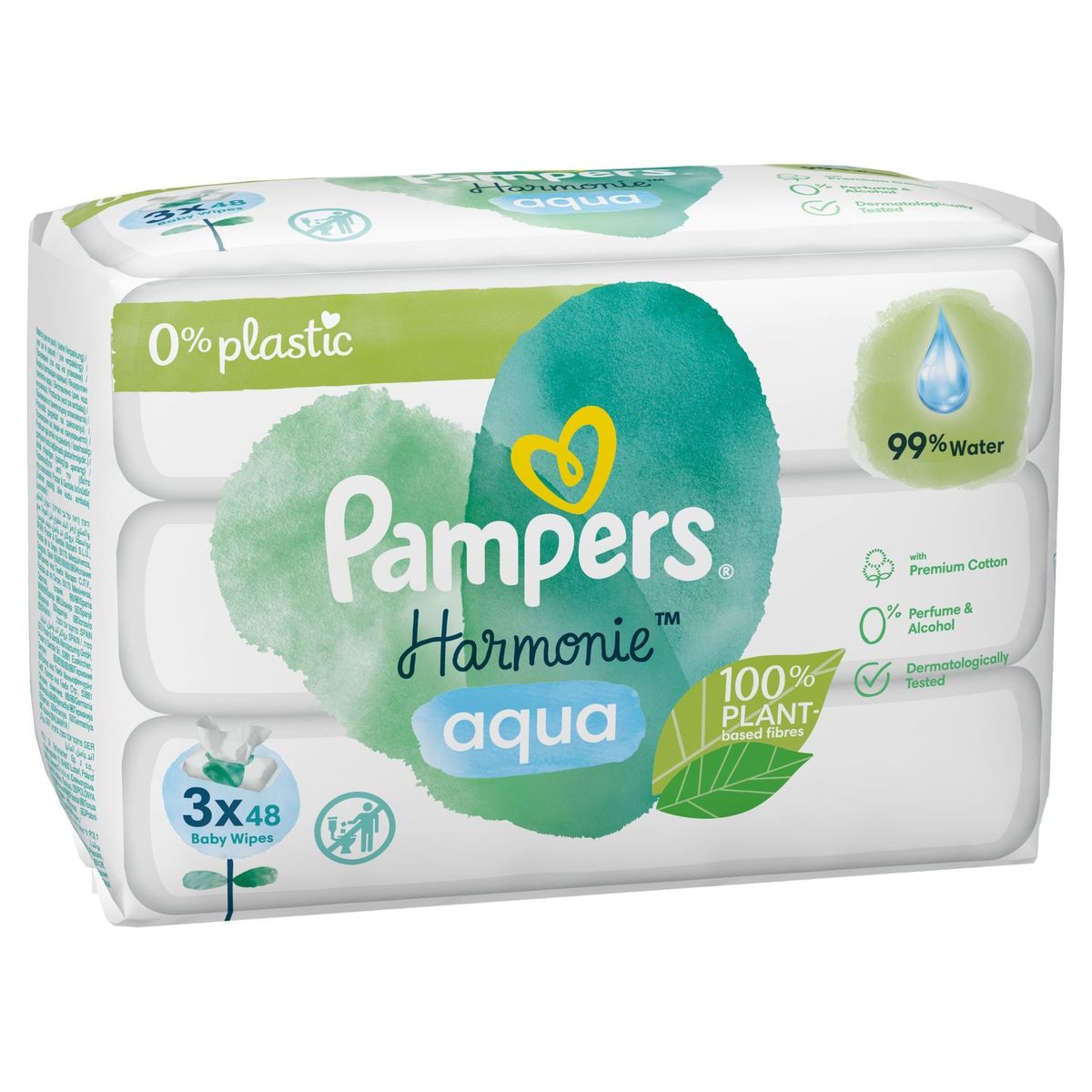 Pampers Harmonie Aqua 144 Lingettes Pour Bébé