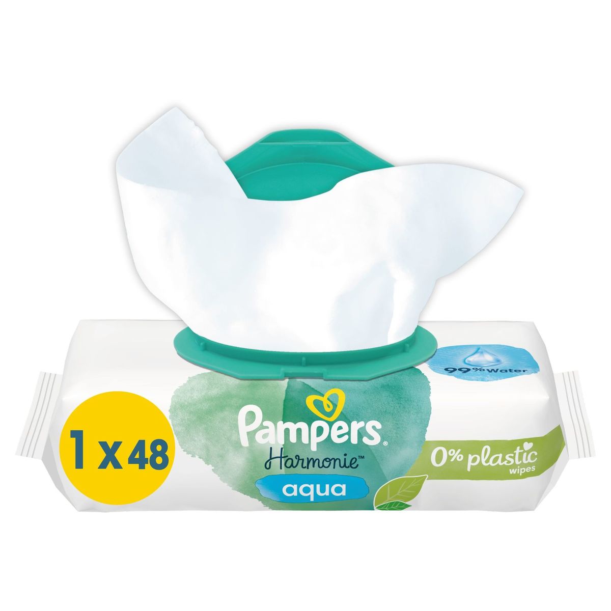 Pampers Harmonie Aqua 48 Lingettes Pour Bébé
