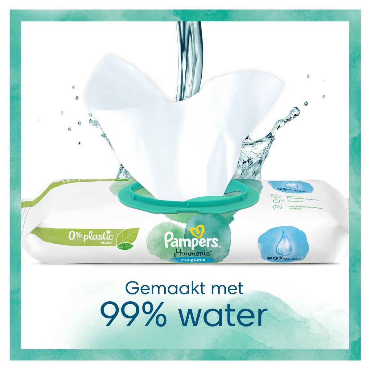 Pampers Harmonie Aqua 48 Lingettes Pour Bébé