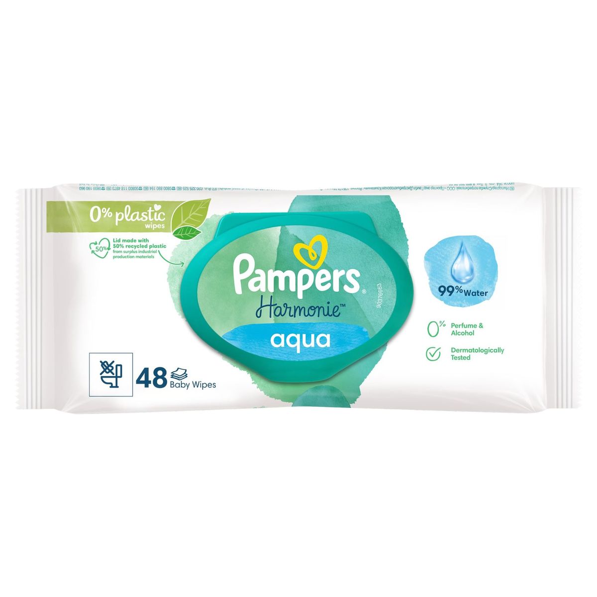 Pampers Harmonie Aqua 48 Lingettes Pour Bébé