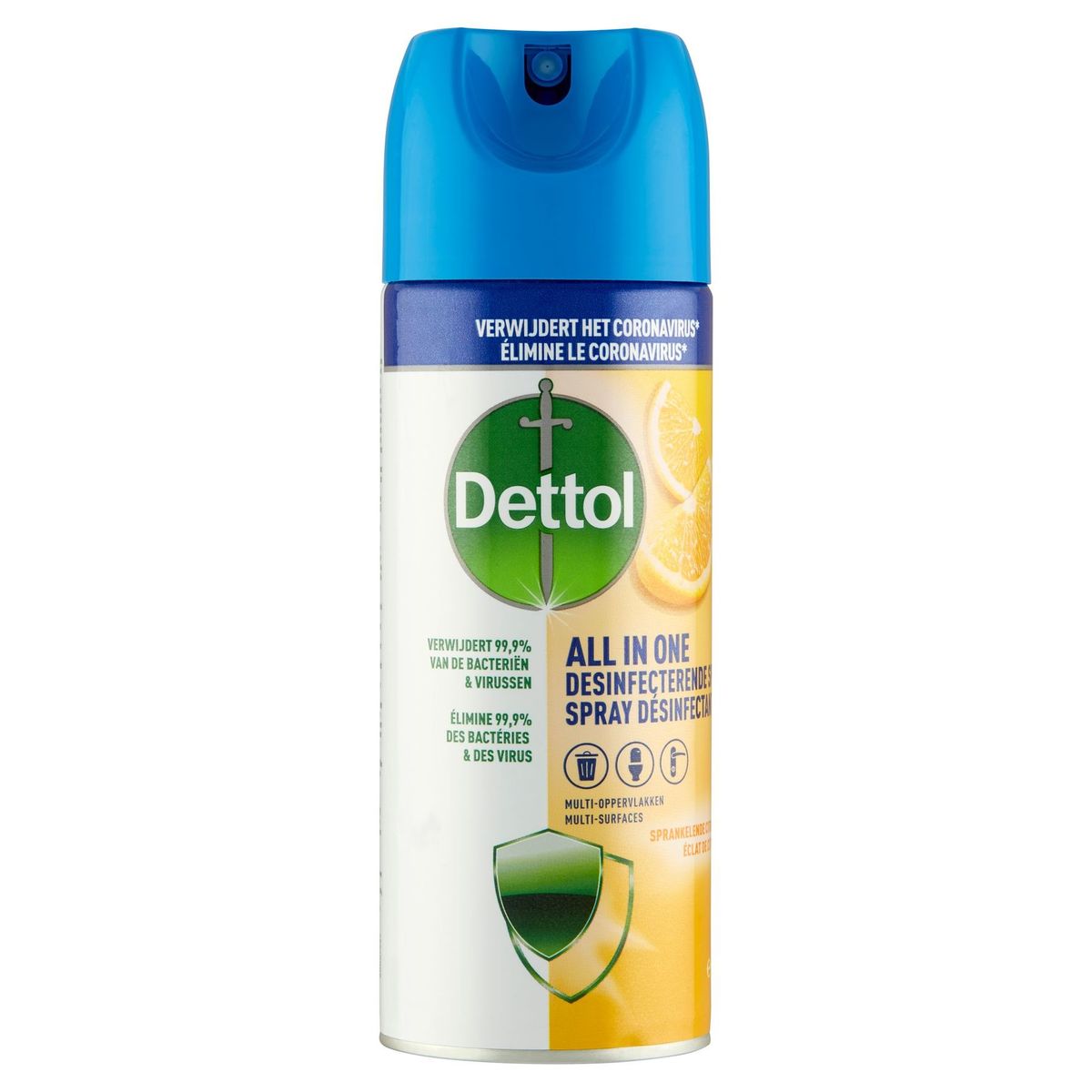 Dettol All in One Spray Désinfectant Éclat de Citron 400 ml