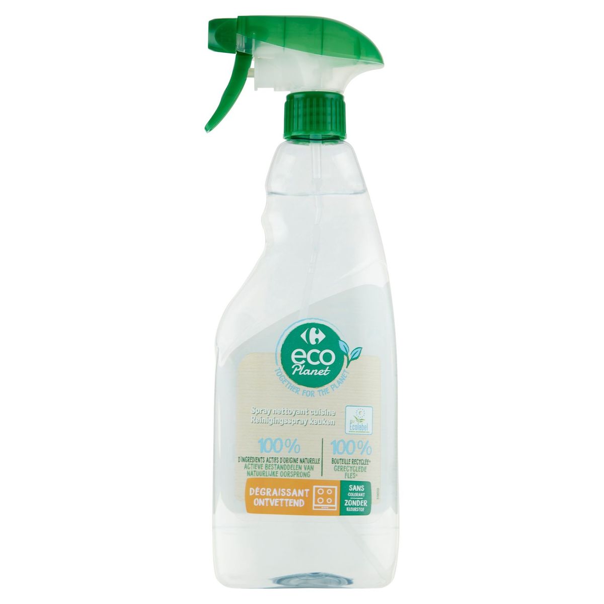 Carrefour Eco Planet Spray Nettoyant Cuisine Dégraissant 750 ml