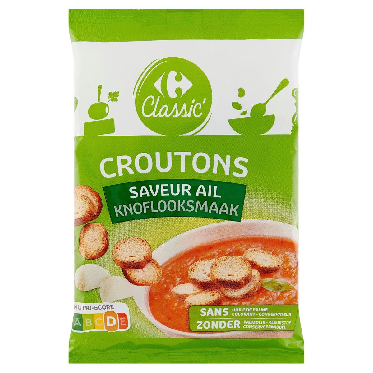 Carrefour Classic' Croutons Saveur Ail 2 x 75 g