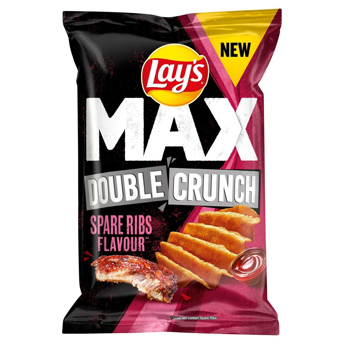 Lay's Max Double Crunch Chips Spare Ribs 140 gr