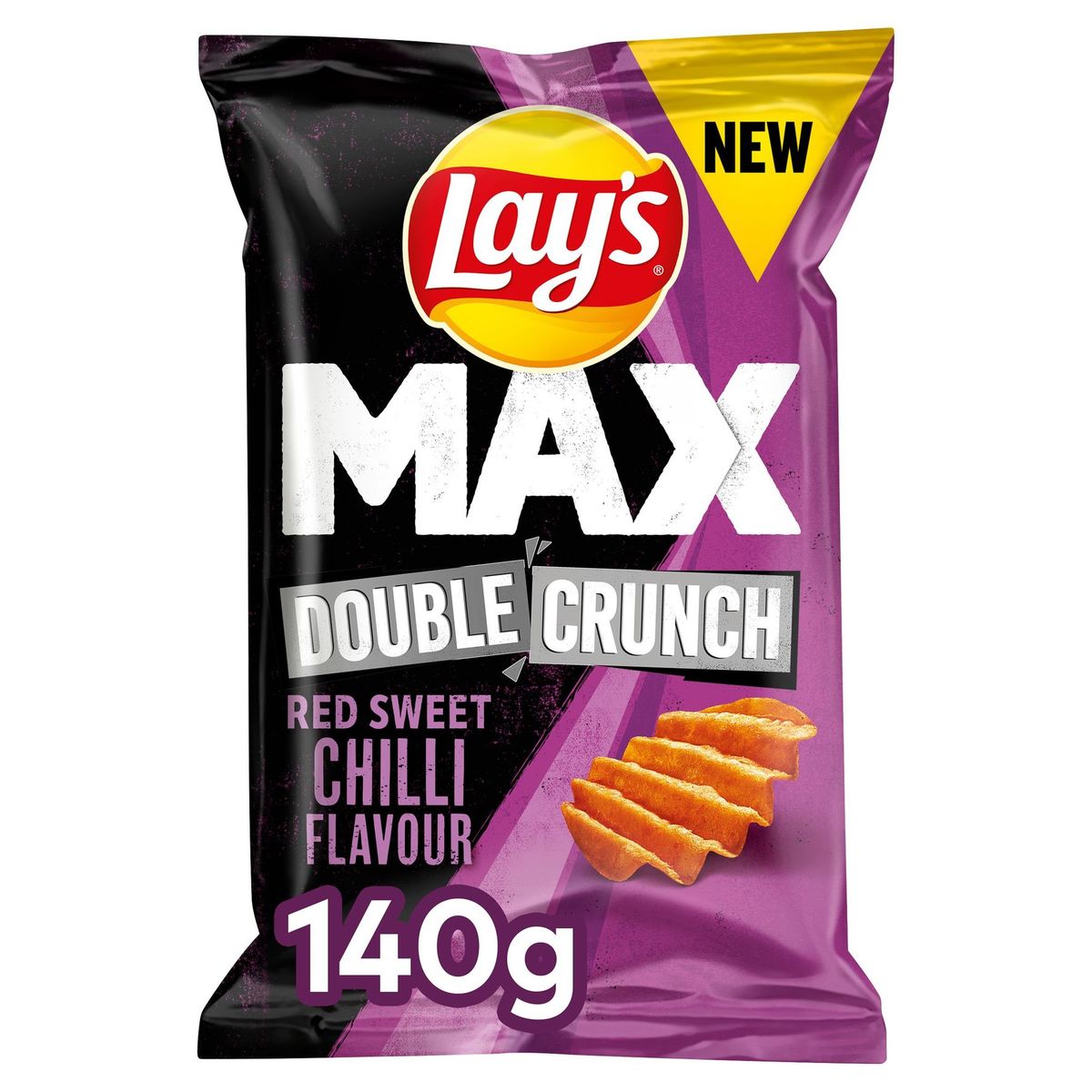 Lay's Max Double Crunch Chips Red Sweet Chilli 140 gr