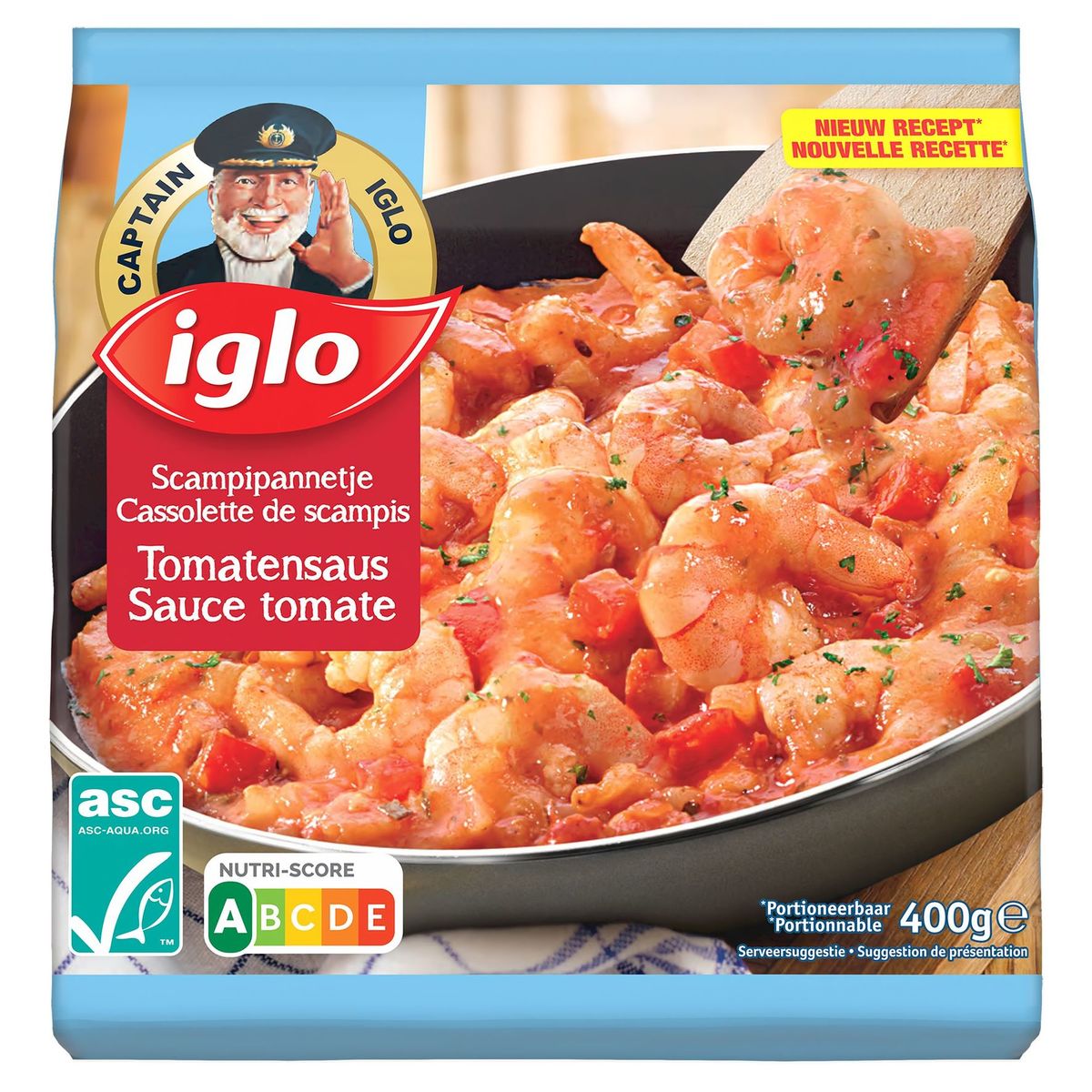 Iglo Cassolettes de scampis sauce tomate 400 g