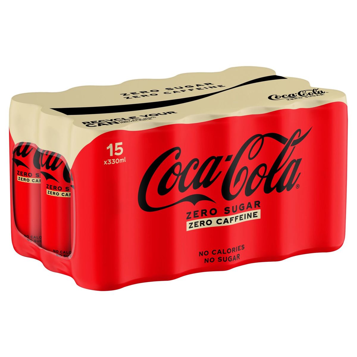Coca-Cola Zero Caffeine Free Coke Soft drink Sleekcan 15 X 330 ml