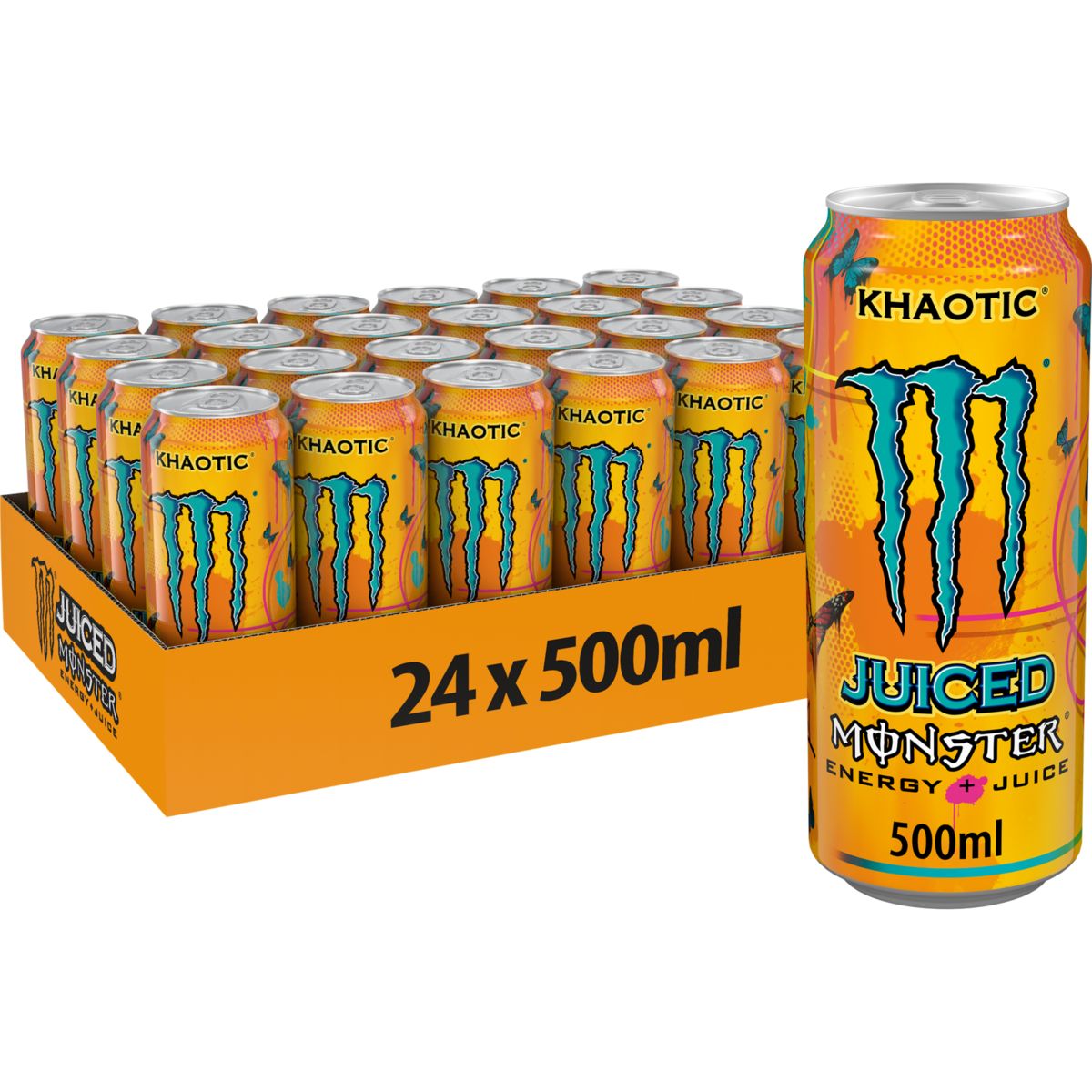 Monster Energy Juiced Khaotic Drink Can 24 X 500 ml