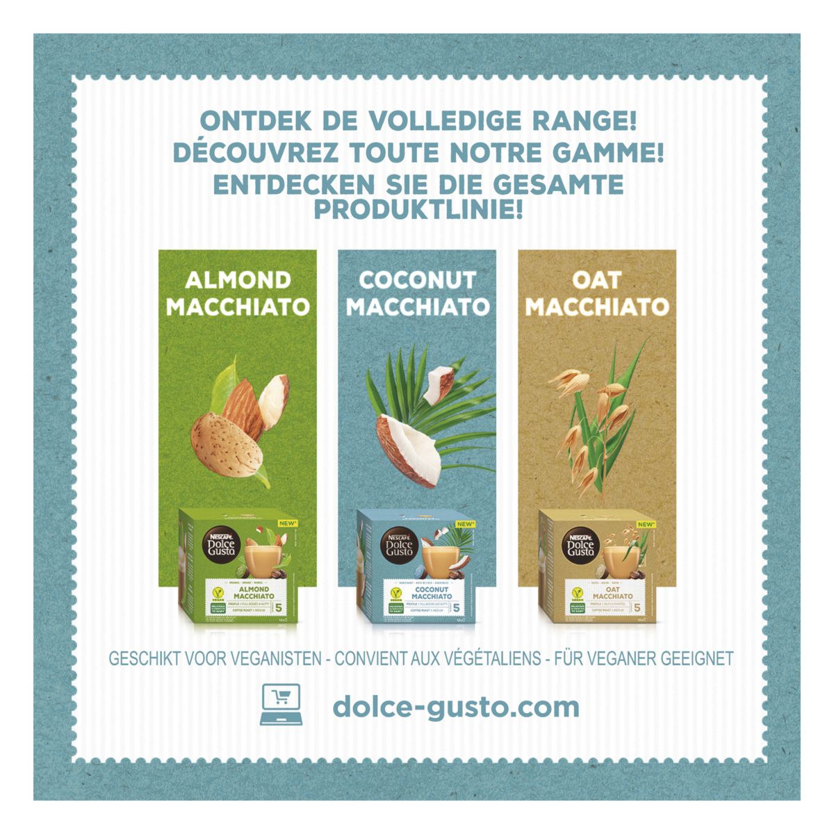 Nescafé Dolce Gusto Café Vegan Macchiato Lait de Coco 12 Capsules